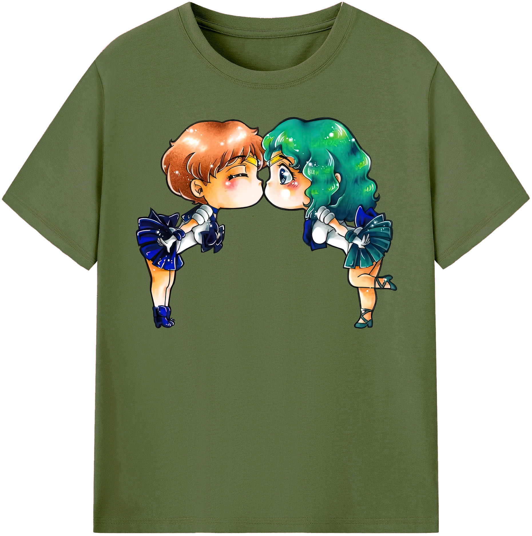（画像用） 美少女戦士セーラームーン 天王はるか Sailor Moon Tenoh Haruka 綿100％半袖Tシャツ（フロントプリント）